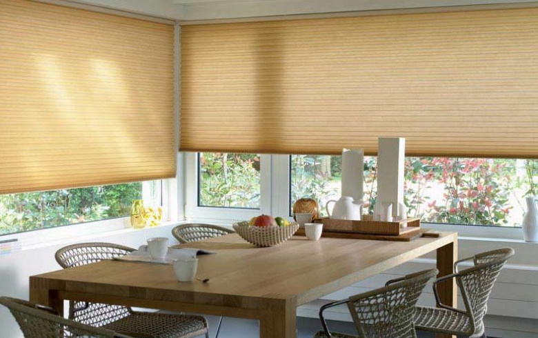 Duette Blinds fitted in dining room 